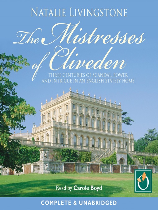 Title details for The Mistresses of Cliveden by Natalie Livingstone - Available
